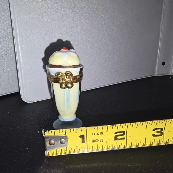 Vintage Ceramic Ice Cream Sundae Figurine